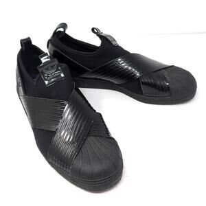 adidas Black Slip-On Athletic Shoes